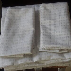 Hotel-Style Off White Background with Beige Patterns KING Top Sheet Set.NO FITED